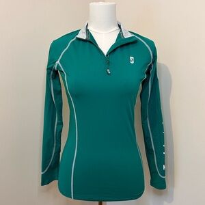 Tredstep Ireland Futura Long Sleeve Equestrian Sport Top 1/4 Zip Size XS (2-4)